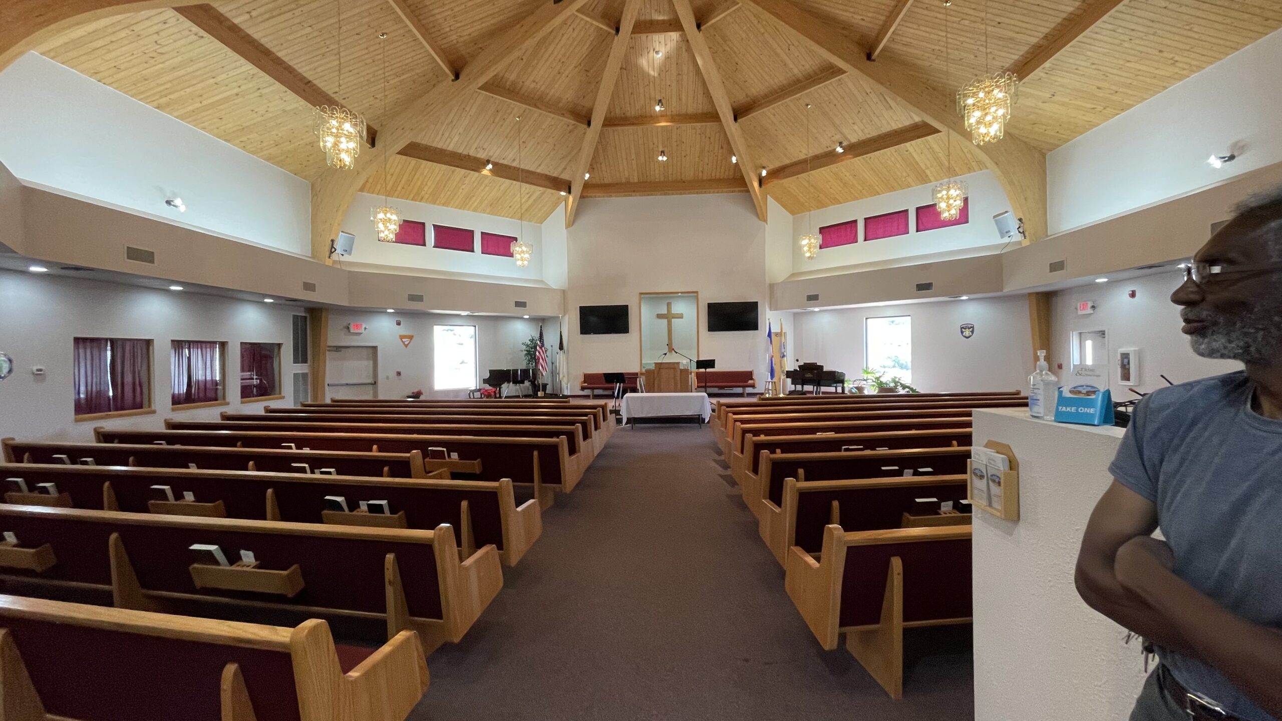 The church has a beautiful sanctuary where the Prophecy Revival meeting will be held.