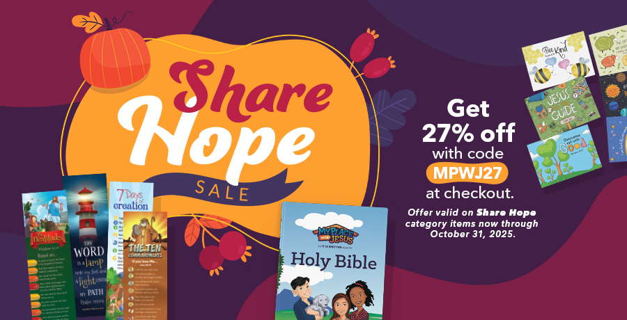 Shop the It Is Written Share the Hope sale, now through October 31.