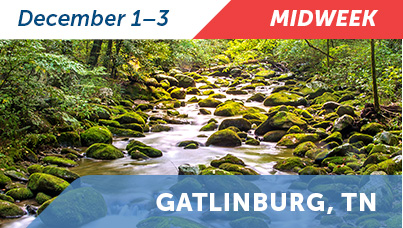 Request registration for the partnership mid-week event in Gatlinburg, Tennessee December 2-4