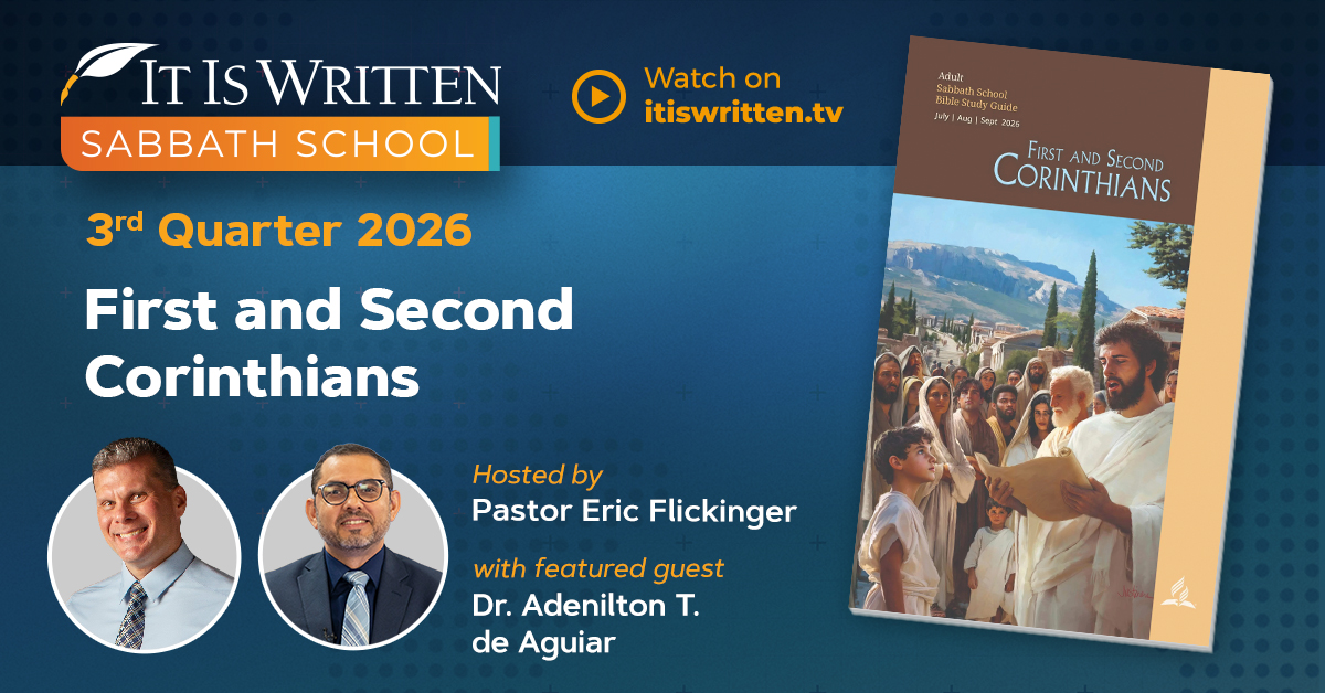 Watch It Is Written Sabbath School with Dr. Adenilton T. de Aguiar