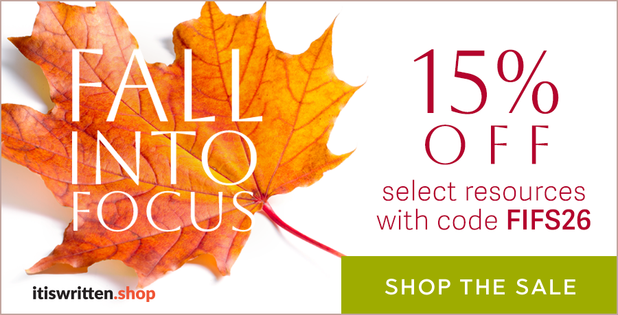 Use code FIFS26 for 15% off select products and a free hardcover Bible with purchase of a sale DVD.